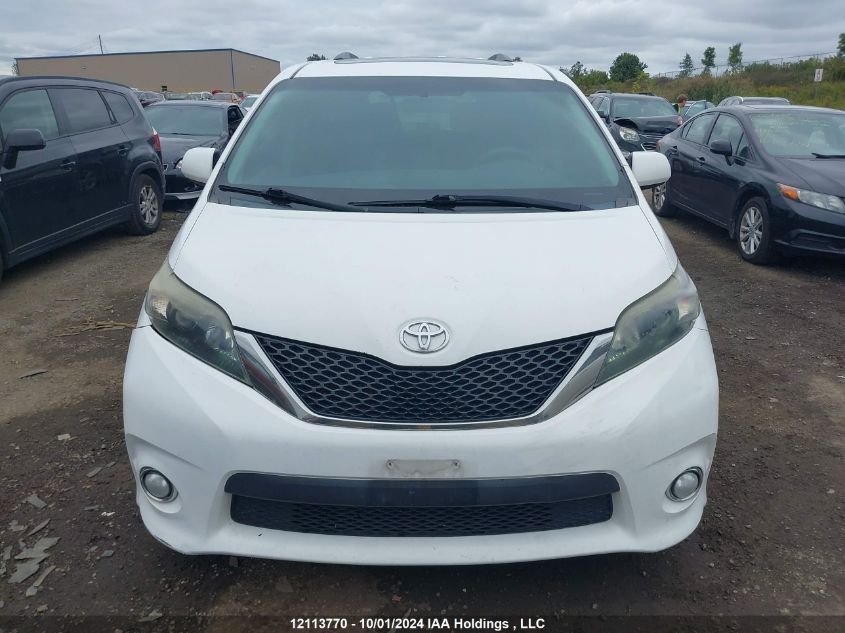 5TDXK3DC3BS093384 2011 Toyota Sienna Se 8 Passenger