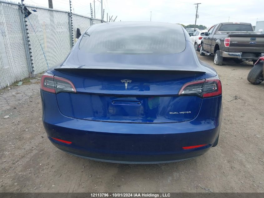 2020 Tesla Model 3 VIN: 5YJ3E1EB6LF626351 Lot: 12113796