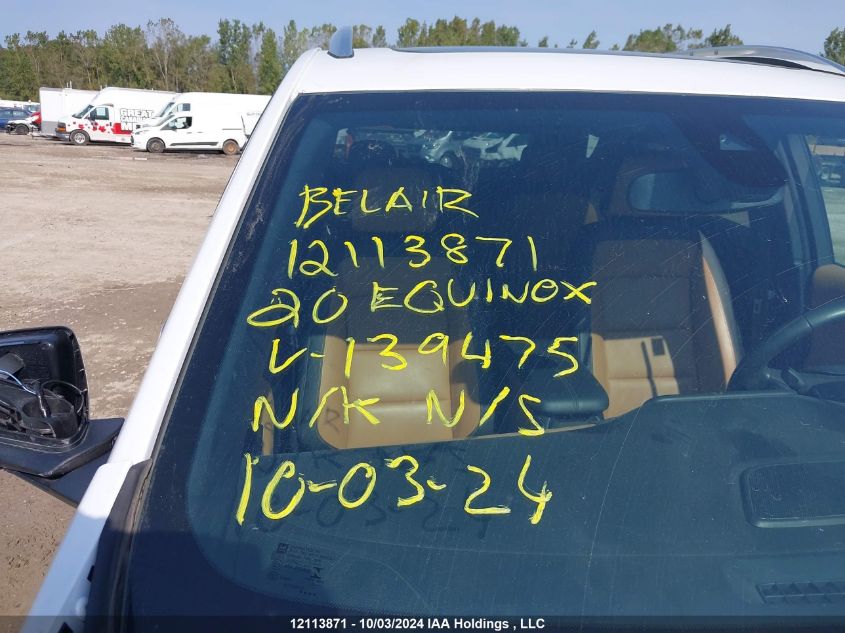 2020 Chevrolet Equinox VIN: 2GNAXXEV5L6139475 Lot: 12113871