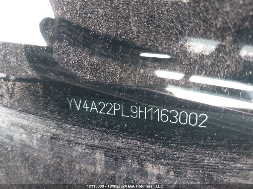 2017 Volvo Xc90 VIN: YV4A22PL9H1163002 Lot: 12113889
