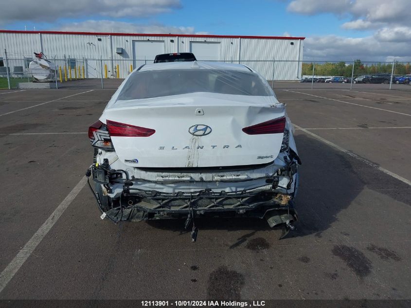 2019 Hyundai Elantra Sport VIN: KMHD04LB0KU824612 Lot: 12113901