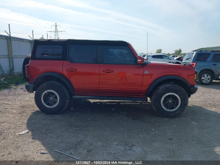 2022 Ford Bronco Outer Banks VIN: 1FMEE5DP1NLB89058 Lot: 12113927