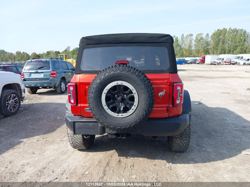 2022 Ford Bronco Outer Banks VIN: 1FMEE5DP1NLB89058 Lot: 12113927