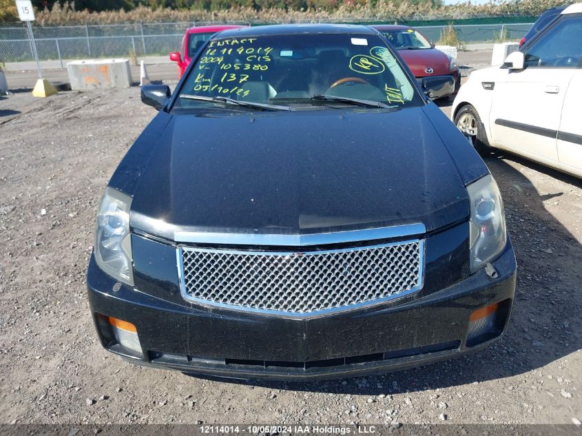 2004 Cadillac Cts VIN: 1G6DM577240105380 Lot: 12114014