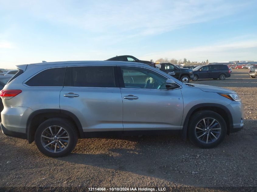 2019 Toyota Highlander Hybrid/Xle VIN: 5TDJGRFH2KS074148 Lot: 12114068