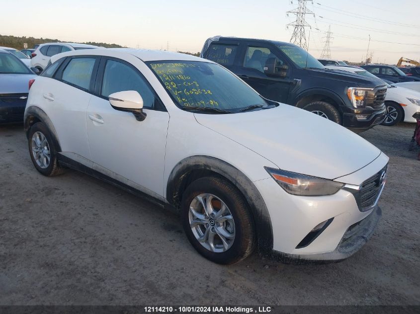 2022 Mazda Cx-3 VIN: JM1DKFC7XN1602638 Lot: 12114210