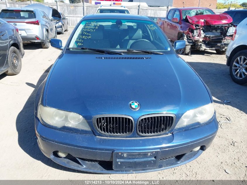 2004 BMW 3 Series VIN: WBABD53434PL10551 Lot: 12114213