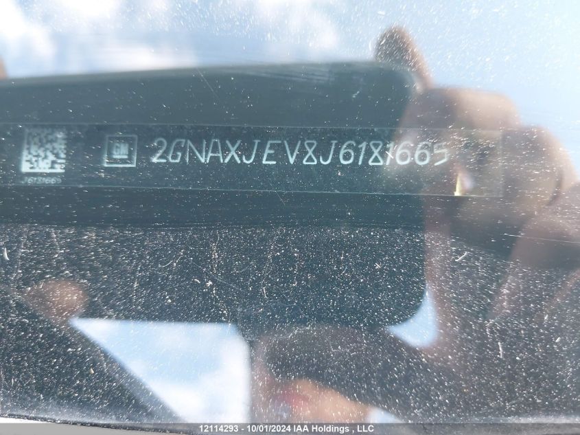 2018 Chevrolet Equinox VIN: 2GNAXJEV8J6181665 Lot: 12114293