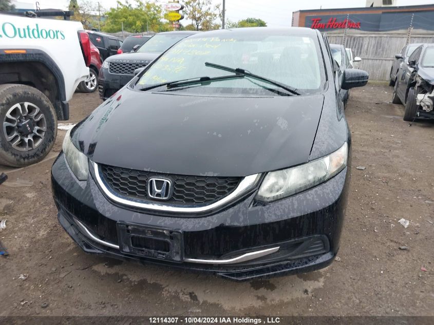 2014 Honda Civic Lx VIN: 2HGFB2F40EH013278 Lot: 12114307