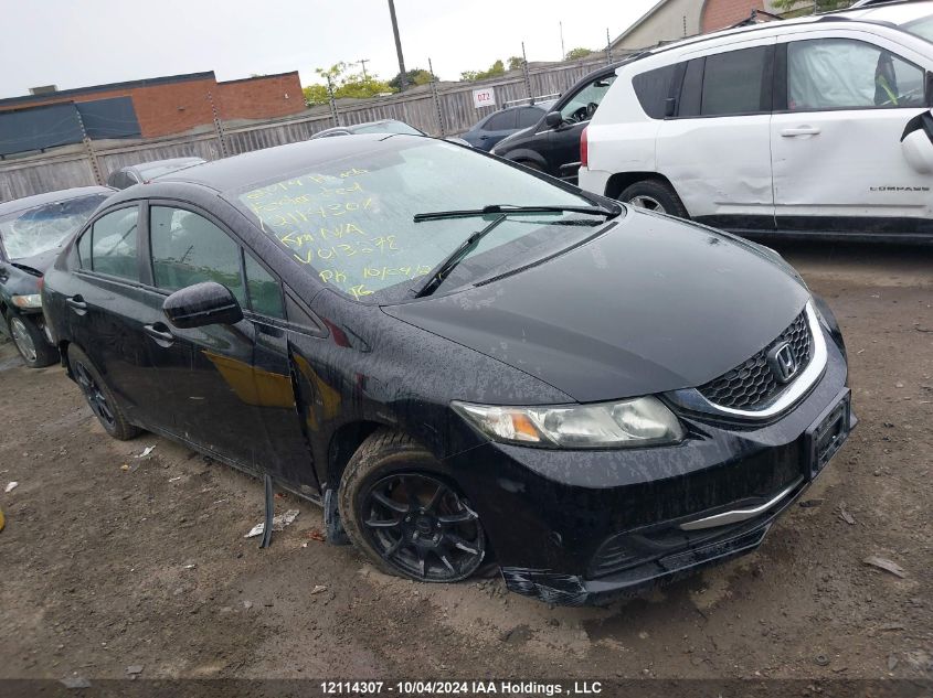 2014 Honda Civic Lx VIN: 2HGFB2F40EH013278 Lot: 12114307