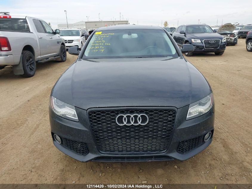 2012 Audi A4 VIN: WAUFFCFL8CA118479 Lot: 12114420