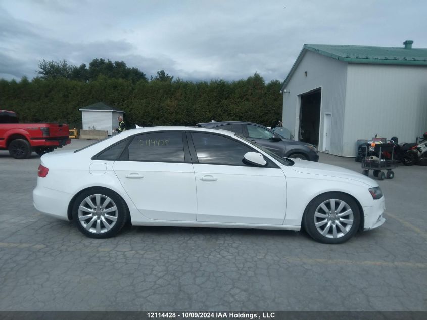 2013 Audi A4 VIN: WAUBFCFLXDN050775 Lot: 12114428