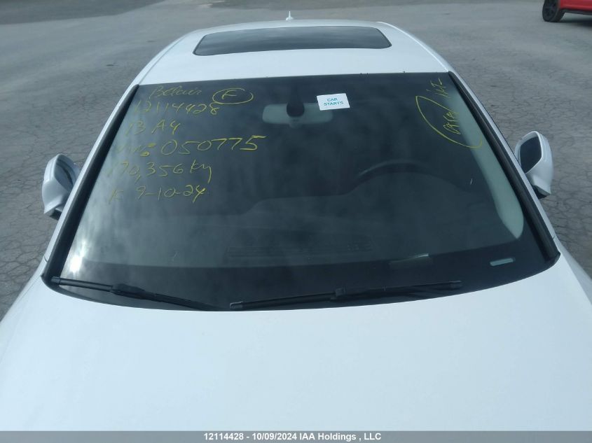 2013 Audi A4 VIN: WAUBFCFLXDN050775 Lot: 12114428