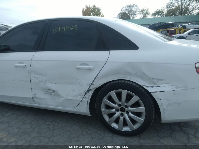 2013 Audi A4 VIN: WAUBFCFLXDN050775 Lot: 12114428