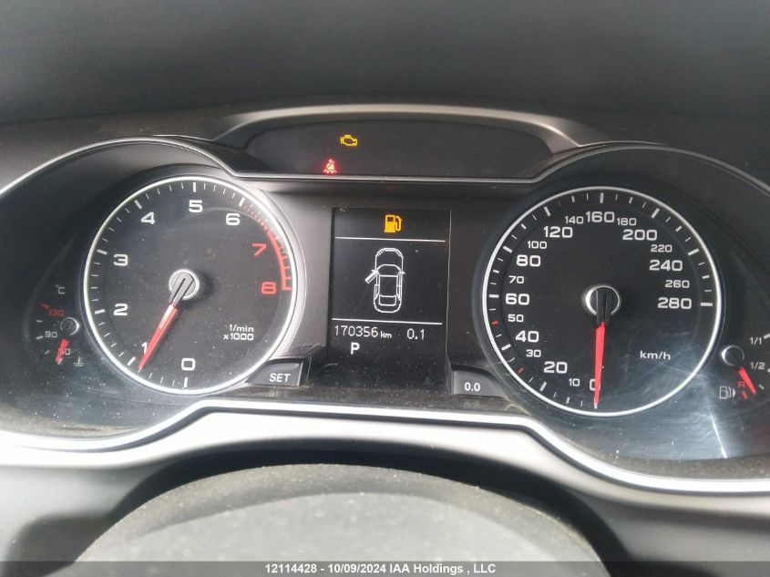 2013 Audi A4 VIN: WAUBFCFLXDN050775 Lot: 12114428