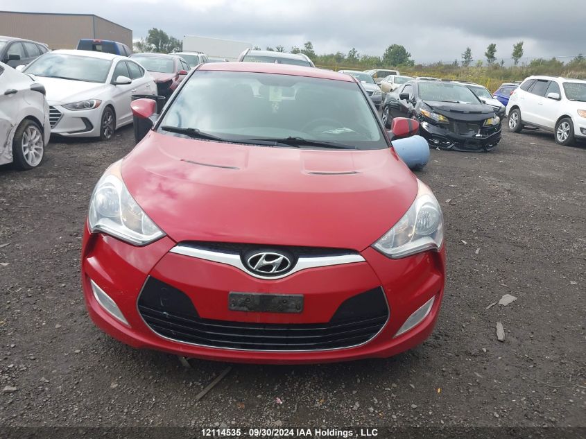 2012 Hyundai Veloster VIN: KMHTC6AD7CU049889 Lot: 12114535