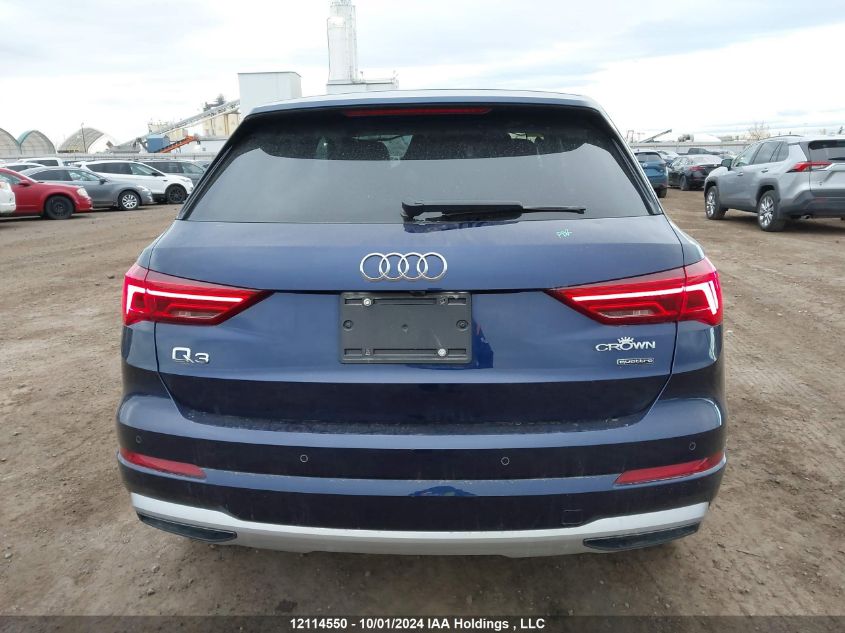 2022 Audi Q3 Premium Plus 40 VIN: WA1BUCF3XN1143825 Lot: 12114550