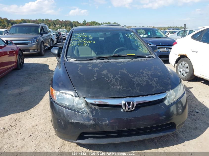 2008 Honda Civic VIN: 2HGFA16488H006287 Lot: 12114582