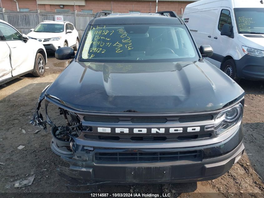 2024 Ford Bronco Sport VIN: 3FMCR9B60RRE41371 Lot: 12114587