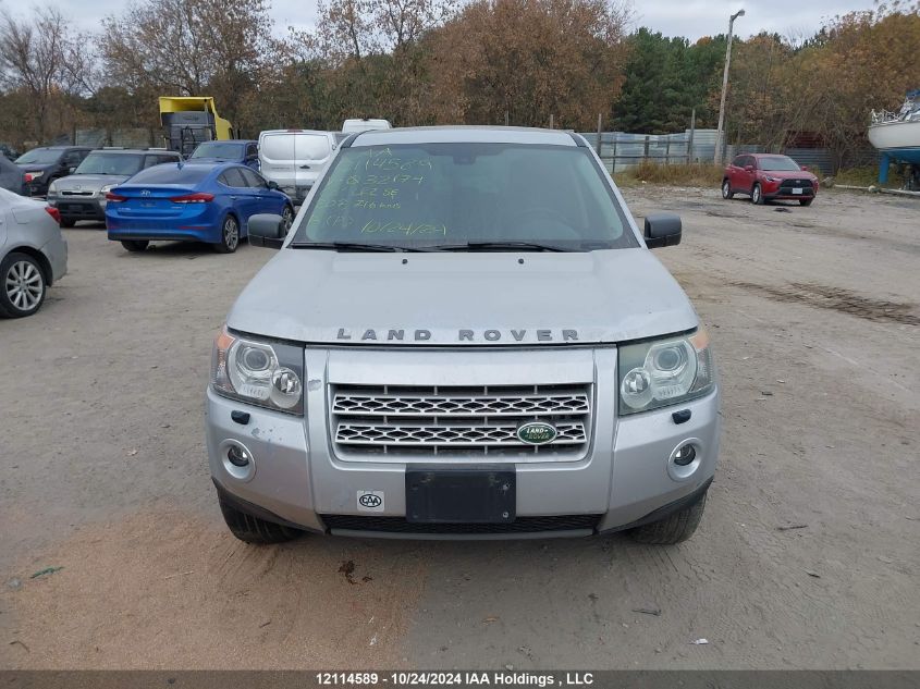 2008 Land Rover Lr2 Se VIN: SALFP24N88H032174 Lot: 12114589