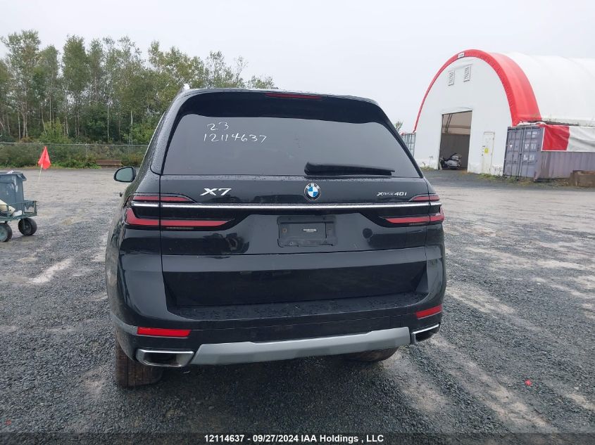 2023 BMW X7 VIN: 5UX23EM07P9R70634 Lot: 12114637