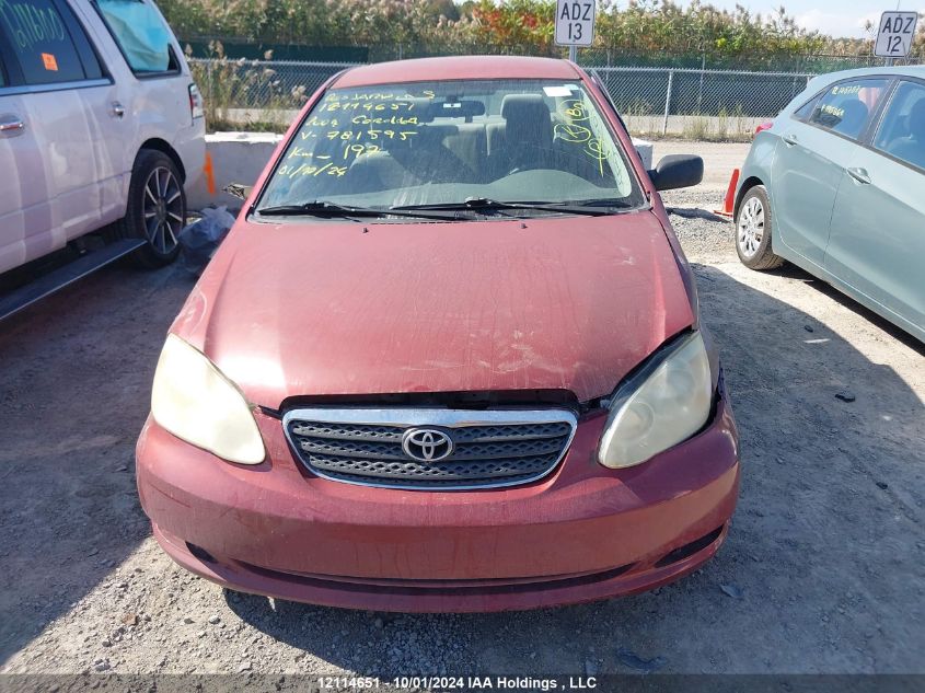 2004 Toyota Corolla Ce/Le/S VIN: 2T1BR32E84C781595 Lot: 12114651