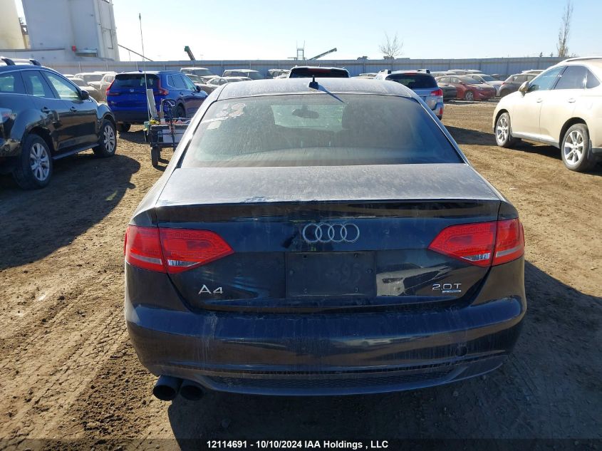 2012 Audi A4 VIN: WAUFFCFL3CN004396 Lot: 12114691