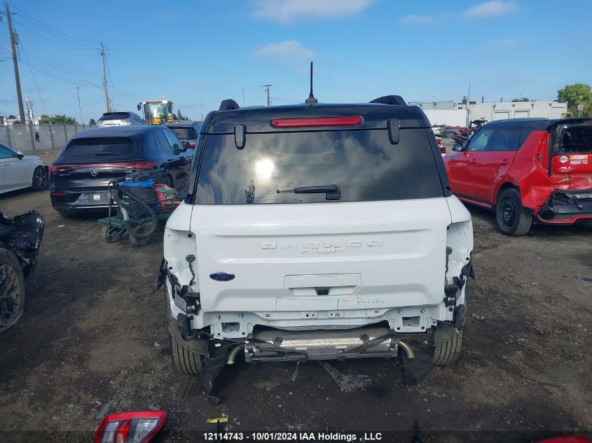 2023 Ford Bronco Sport Outer Banks VIN: 3FMCR9C62PRD46001 Lot: 12114743