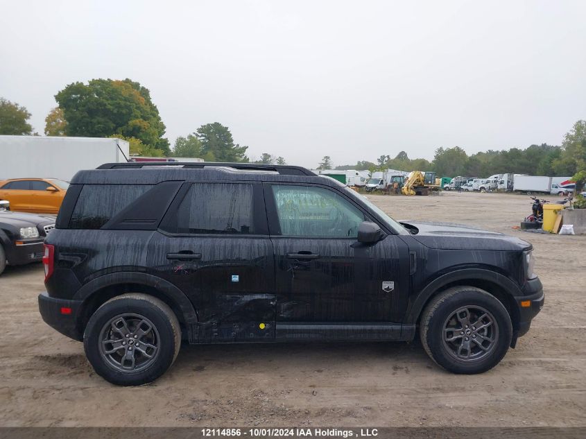 2021 Ford Bronco Sport Big Bend VIN: 3FMCR9B63MRA74622 Lot: 12114856