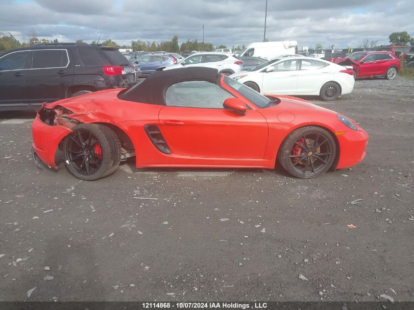 2017 Porsche 718 Boxster VIN: WP0CB2A86HS240421 Lot: 12114868