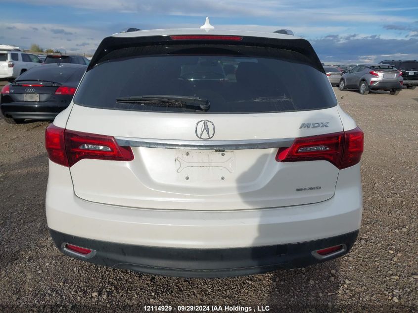 2016 Acura Mdx VIN: 5FRYD4H46GB509008 Lot: 12114929