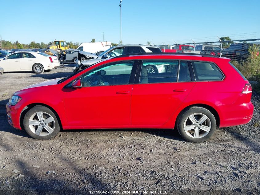 2019 Volkswagen Golf Sportwagen VIN: 3VW117AU2KM515526 Lot: 12115042