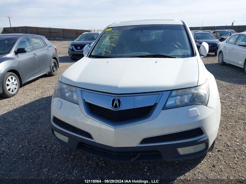 2010 Acura Mdx VIN: 2HNYD2H23AH002258 Lot: 12115064