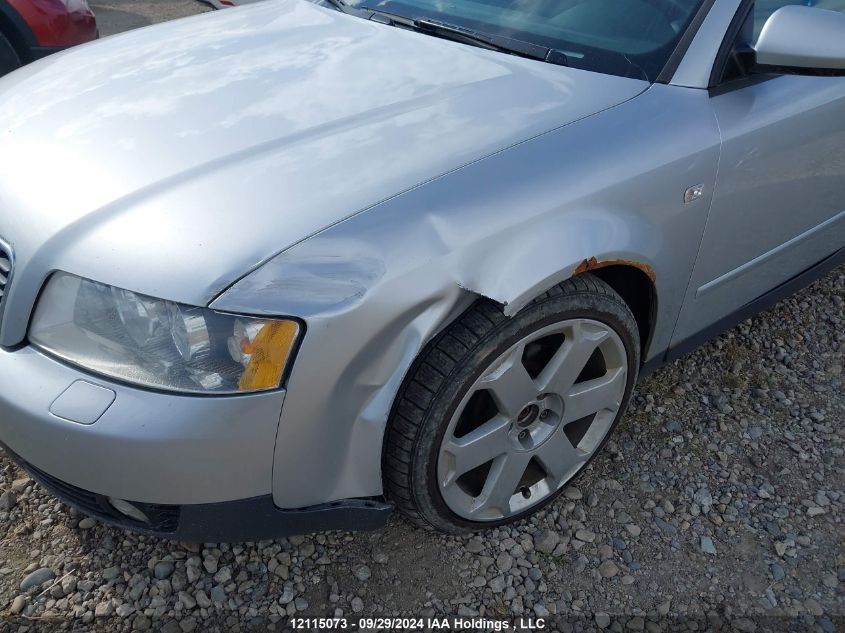 2003 Audi A4 VIN: WAUVC58E03A122346 Lot: 12115073