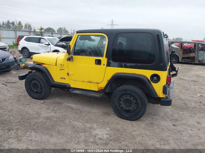 2001 Jeep Tj VIN: 1J4FA49SX1P359751 Lot: 12115095