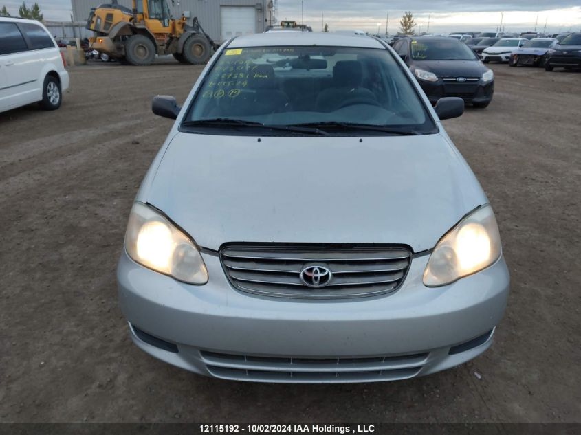 2003 Toyota Corolla Ce/Le/Sport VIN: 2T1BR32E53C736127 Lot: 12115192