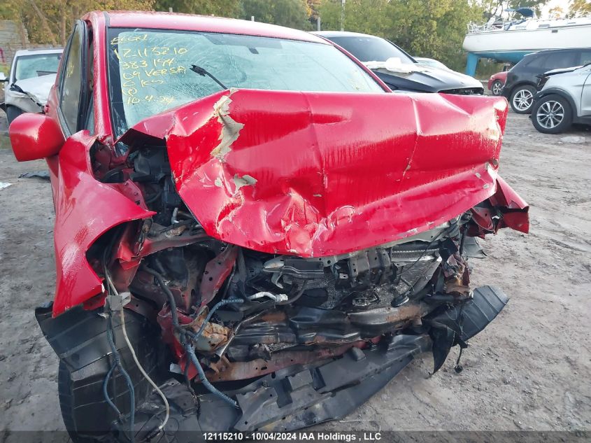 2009 Nissan Versa 1.8S VIN: 3N1BC13E09L383194 Lot: 12115210