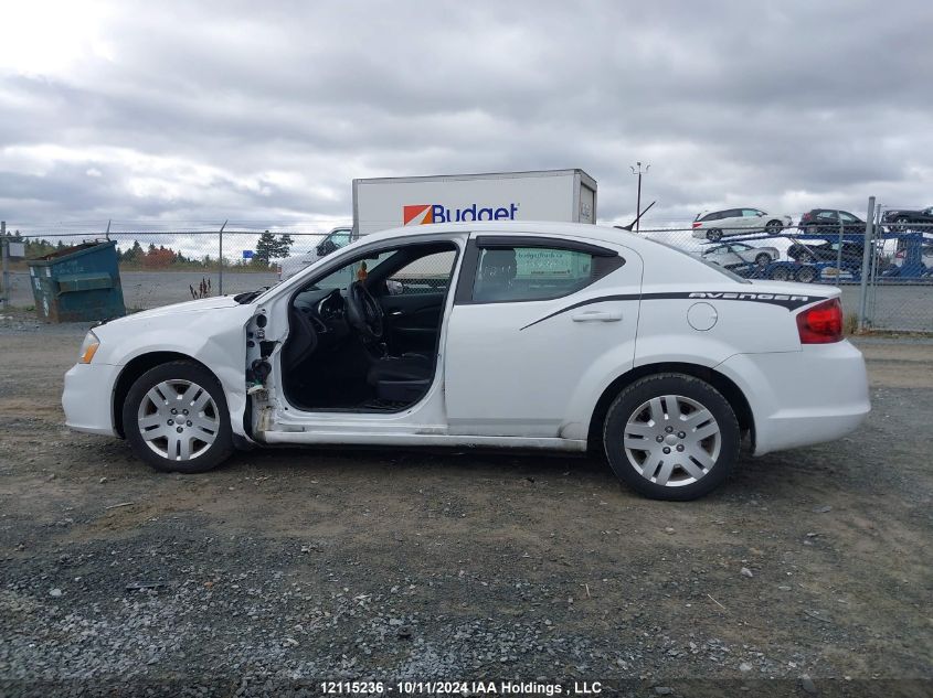 2013 Dodge Avenger VIN: 1C3CDZAB2DN586803 Lot: 12115236