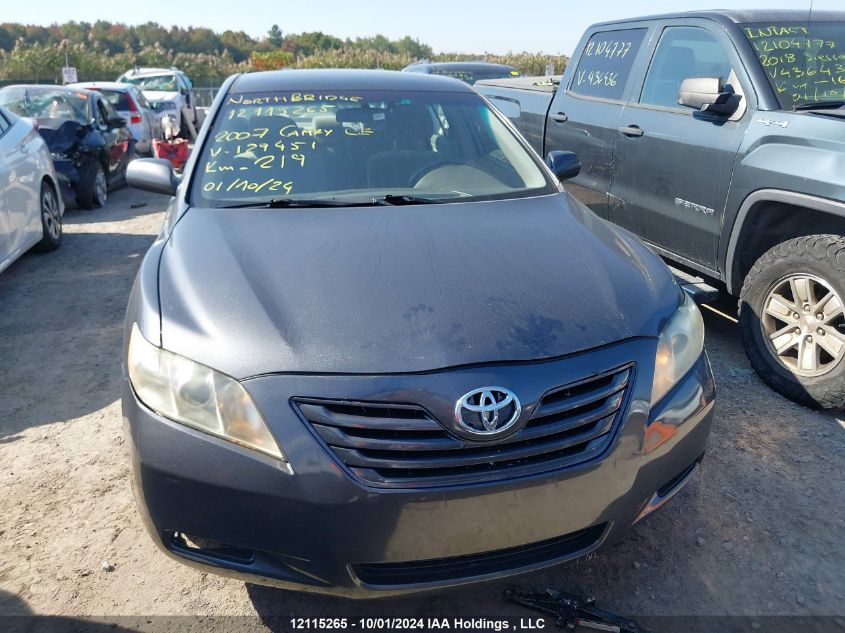 4T1BE46K67U129451 2007 Toyota Camry Ce/Le/Xle/Se