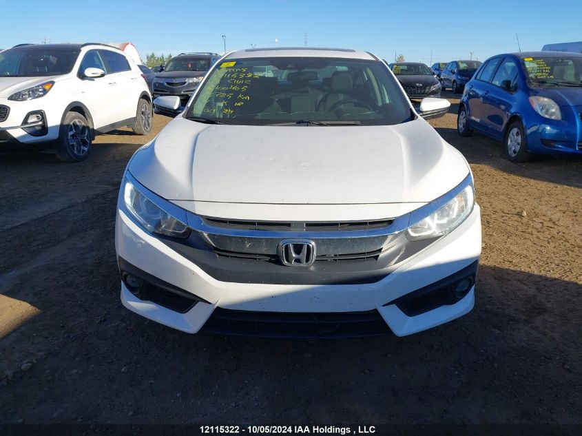 2018 Honda Civic Ex VIN: 2HGFC1F49JH100405 Lot: 12115322