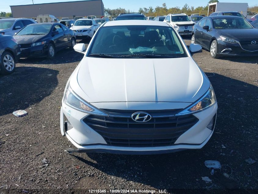 2019 Hyundai Elantra Essential VIN: KMHD74LFXKU778219 Lot: 12115345