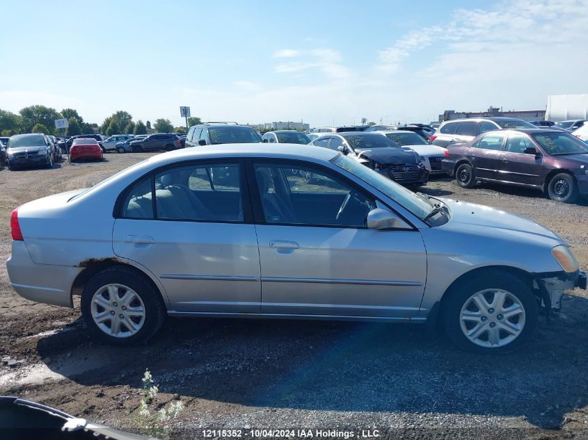 2003 Honda Civic Sdn VIN: 2HGES16653H924369 Lot: 12115352