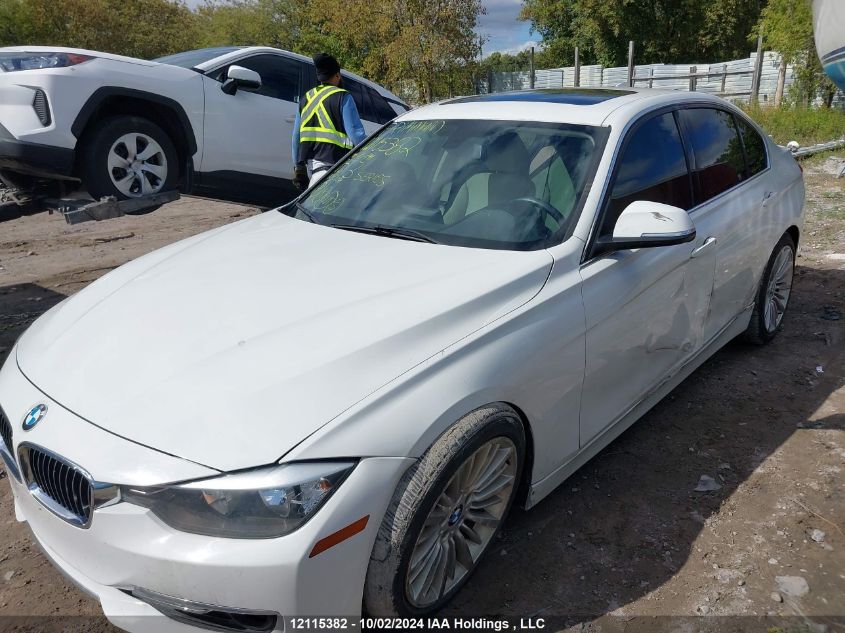 2015 BMW 3 Series VIN: WBA3C3G50FNS75741 Lot: 12115382