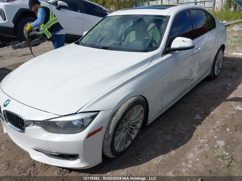 2015 BMW 3 Series VIN: WBA3C3G50FNS75741 Lot: 12115382