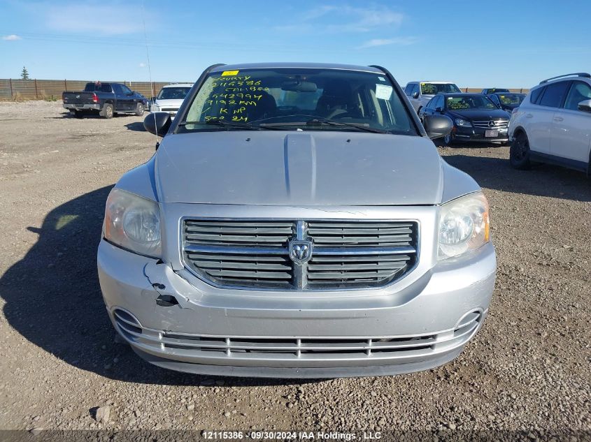 2010 Dodge Caliber Sxt VIN: 1B3CB4HA7AD542994 Lot: 12115386