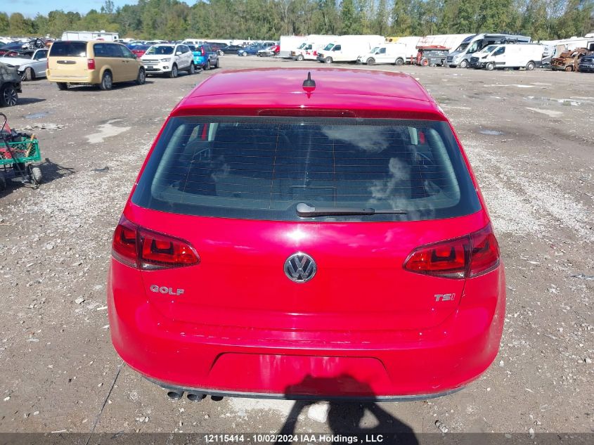 2015 Volkswagen Golf VIN: 3VW217AU3FM075486 Lot: 12115414