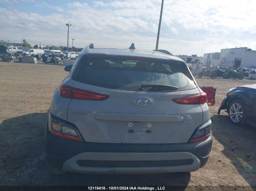 2022 Hyundai Kona Sel/Se VIN: KM8K22AB4NU881148 Lot: 12115418