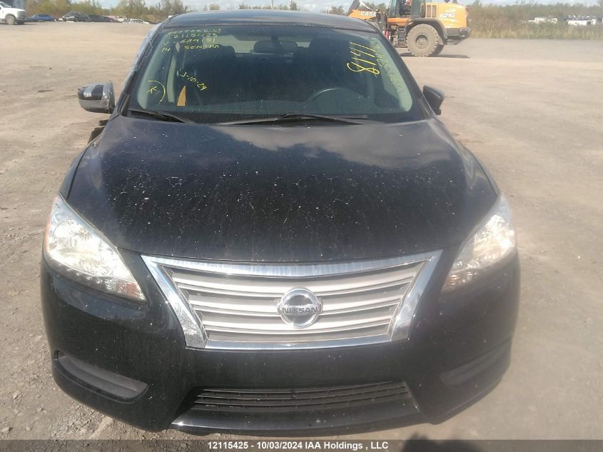 2014 Nissan Sentra S/Sv/Sr/Sl VIN: 3N1AB7AP9EL689181 Lot: 12115425