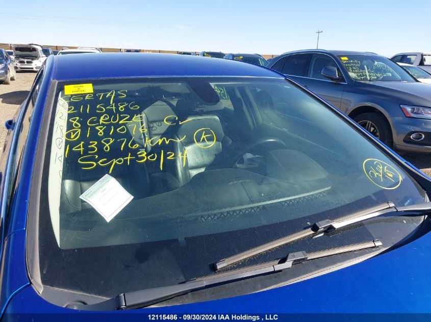 2018 Chevrolet Cruze Premier VIN: 1G1BF5SM6J7181076 Lot: 12115486