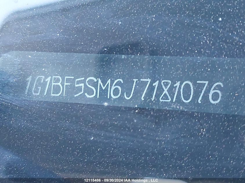 2018 Chevrolet Cruze Premier VIN: 1G1BF5SM6J7181076 Lot: 12115486